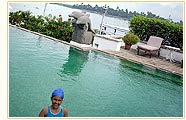 Swimming pool at The Brunton Boatyard, Kochi